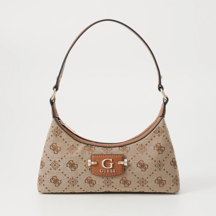 Guess handbag - Neda Top Zip latte logo
